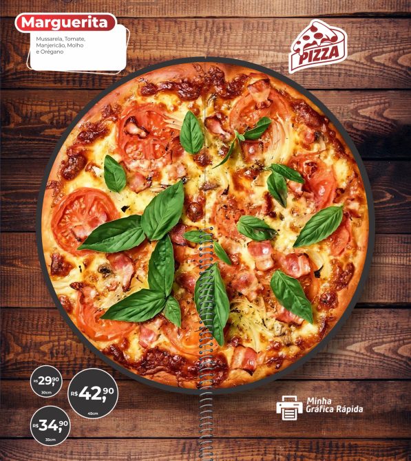 Cardápio Pizza - Minha Gráfica Rápida