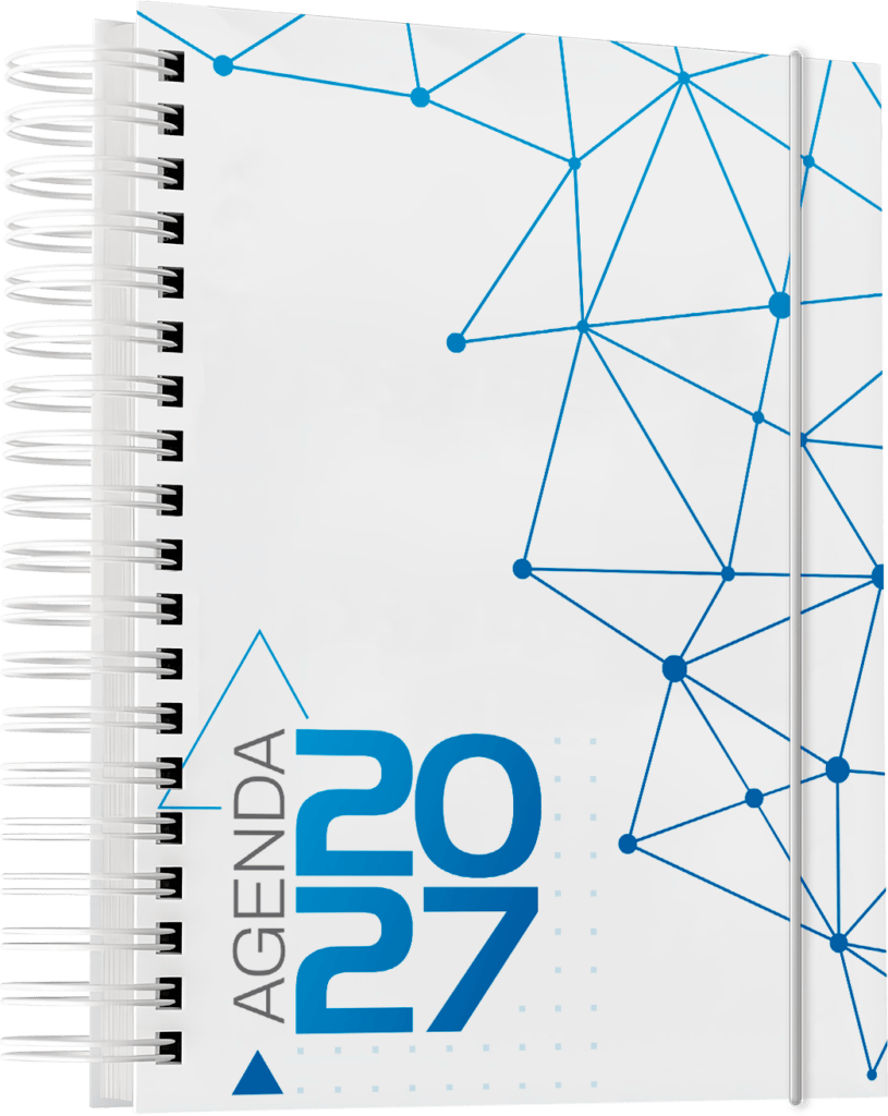 Arquivos corel draw PDF impressão gráfica rápida brindes Agenda 2027 comercial empresarial corporativo 13