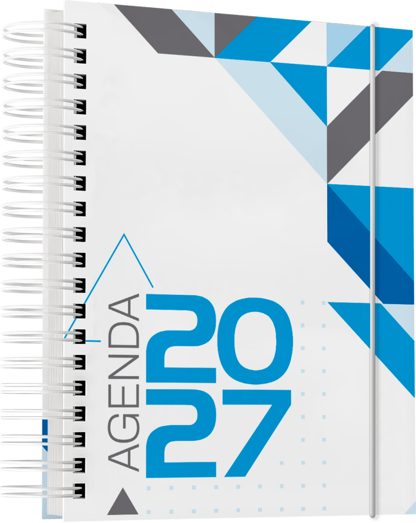 Arquivos corel draw PDF impressão gráfica rápida brindes Agenda 2027 comercial empresarial corporativo 15