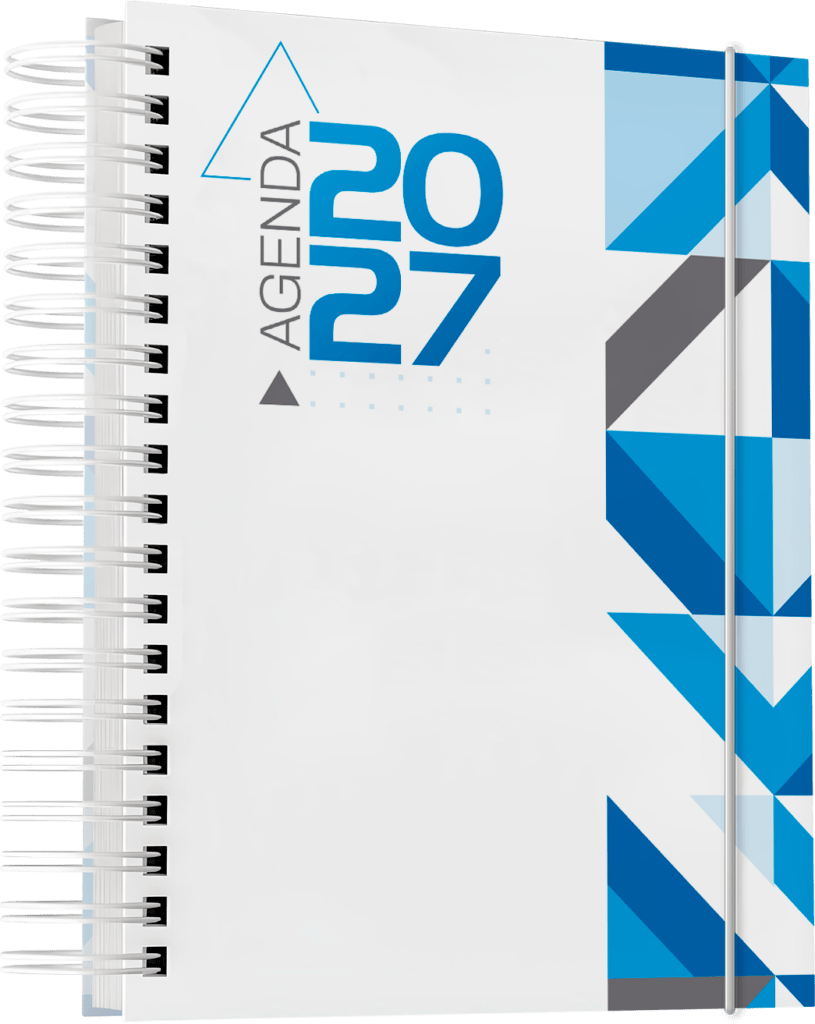 Arquivos corel draw PDF impressão gráfica rápida brindes Agenda 2027 comercial empresarial corporativo 16