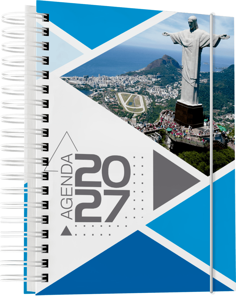 Arquivos corel draw PDF impressão gráfica rápida brindes Agenda 2027 comercial empresarial corporativo 17