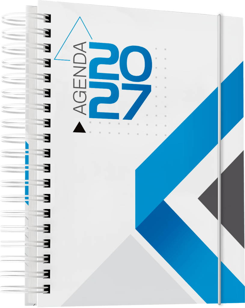 Arquivos corel draw PDF impressão gráfica rápida brindes Agenda 2027 comercial empresarial corporativo 19