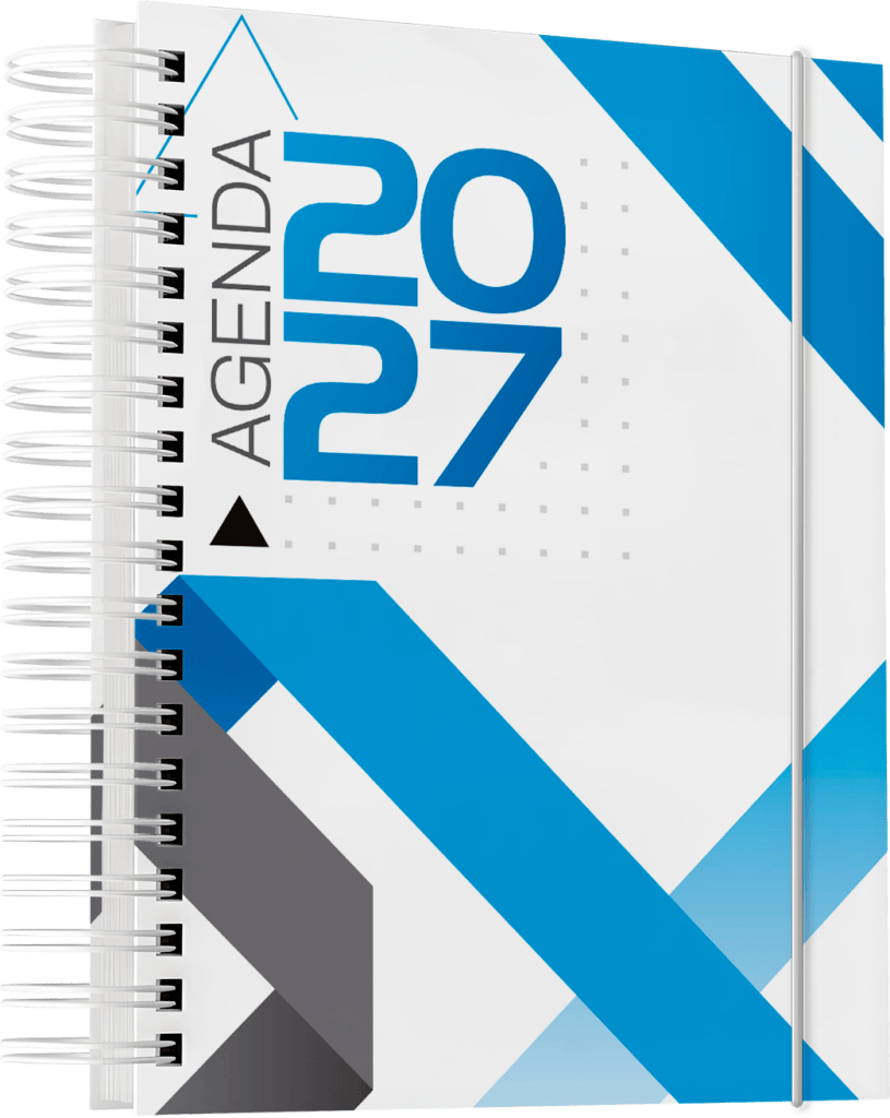 Arquivos corel draw PDF impressão gráfica rápida brindes Agenda 2027 comercial empresarial corporativo 20