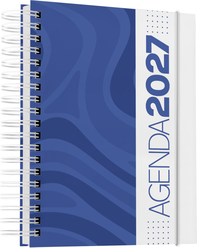 Arquivos corel draw PDF impressão gráfica rápida brindes Agenda 2027 comercial empresarial corporativo 25