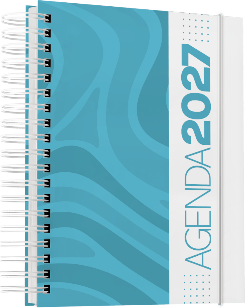 Arquivos corel draw PDF impressão gráfica rápida brindes Agenda 2027 comercial empresarial corporativo 26