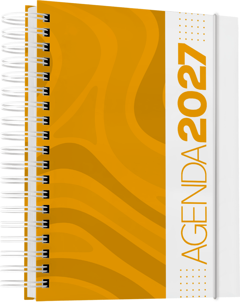 Arquivos corel draw PDF impressão gráfica rápida brindes Agenda 2027 comercial empresarial corporativo 29
